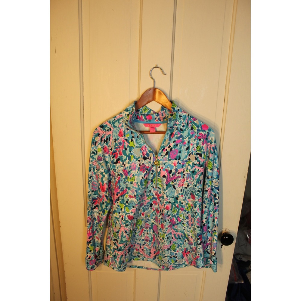 Lilly Pulitzer UPF 50 Skipper Pullover Top Size S
